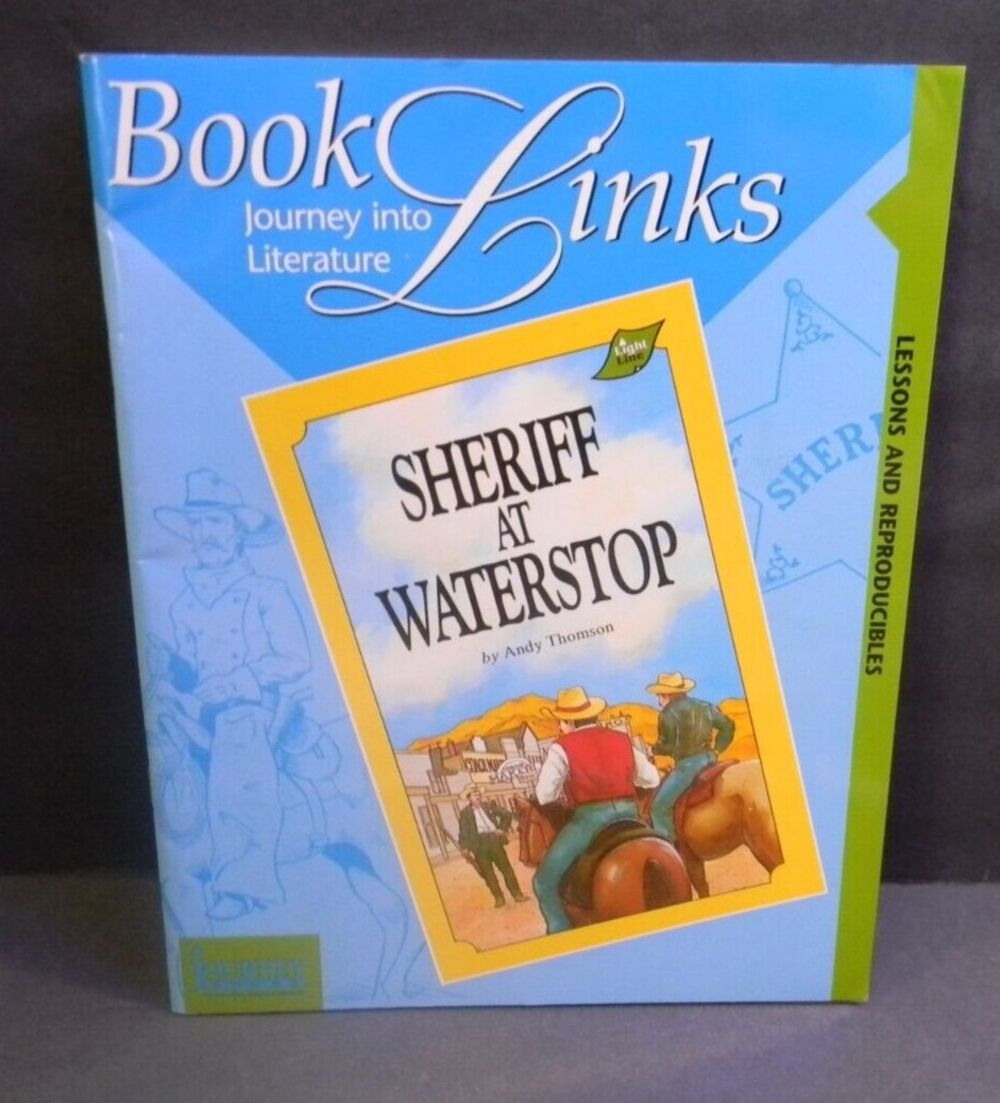 Book Links Journey into Literature Sheriff a Waterstop by Andy Thomson Lessons